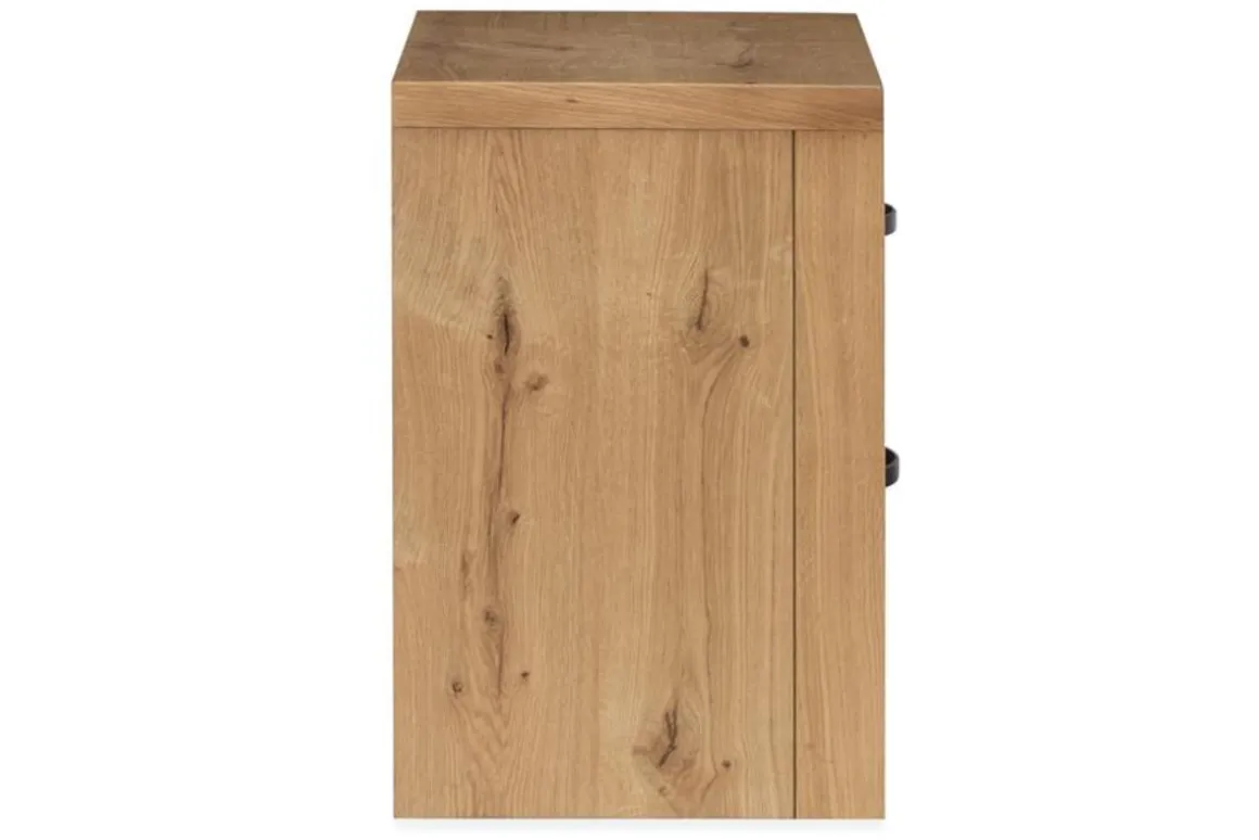 Laramie 2 Drawer Nightstand In Honey Wheat