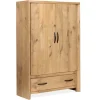 Laramie Armoire In Honey Wheat