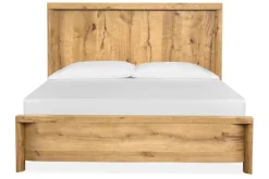 Laramie Panel Bed In Honey Wheat, Queen