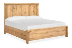 Laramie Panel Bed In Honey Wheat, Queen