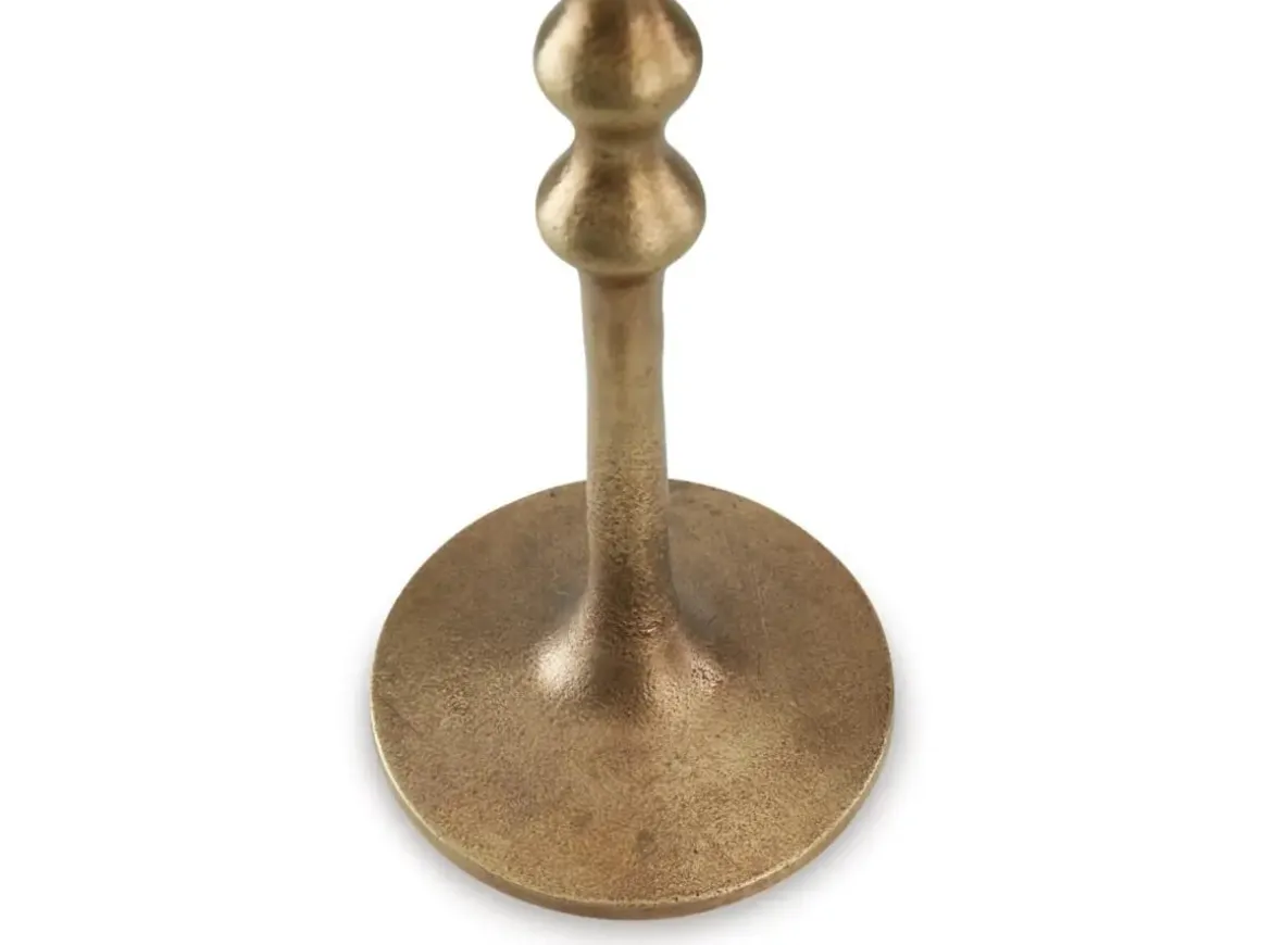 Larwick Candleholders In Antiqued Brass Finish, Set Of 2