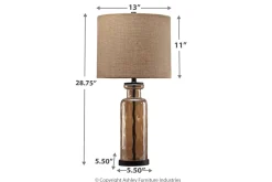 Laurentia Table Lamp In Champagne