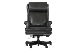 Leather Office Desk Chair In Alabaster