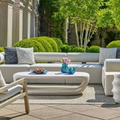 Leyton Outdoor Coffee Table In White