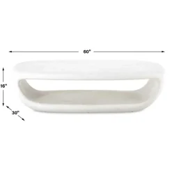 Leyton Outdoor Coffee Table In White