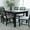 Lincoln Dining Table & 6 Chairs In Dark Espresso