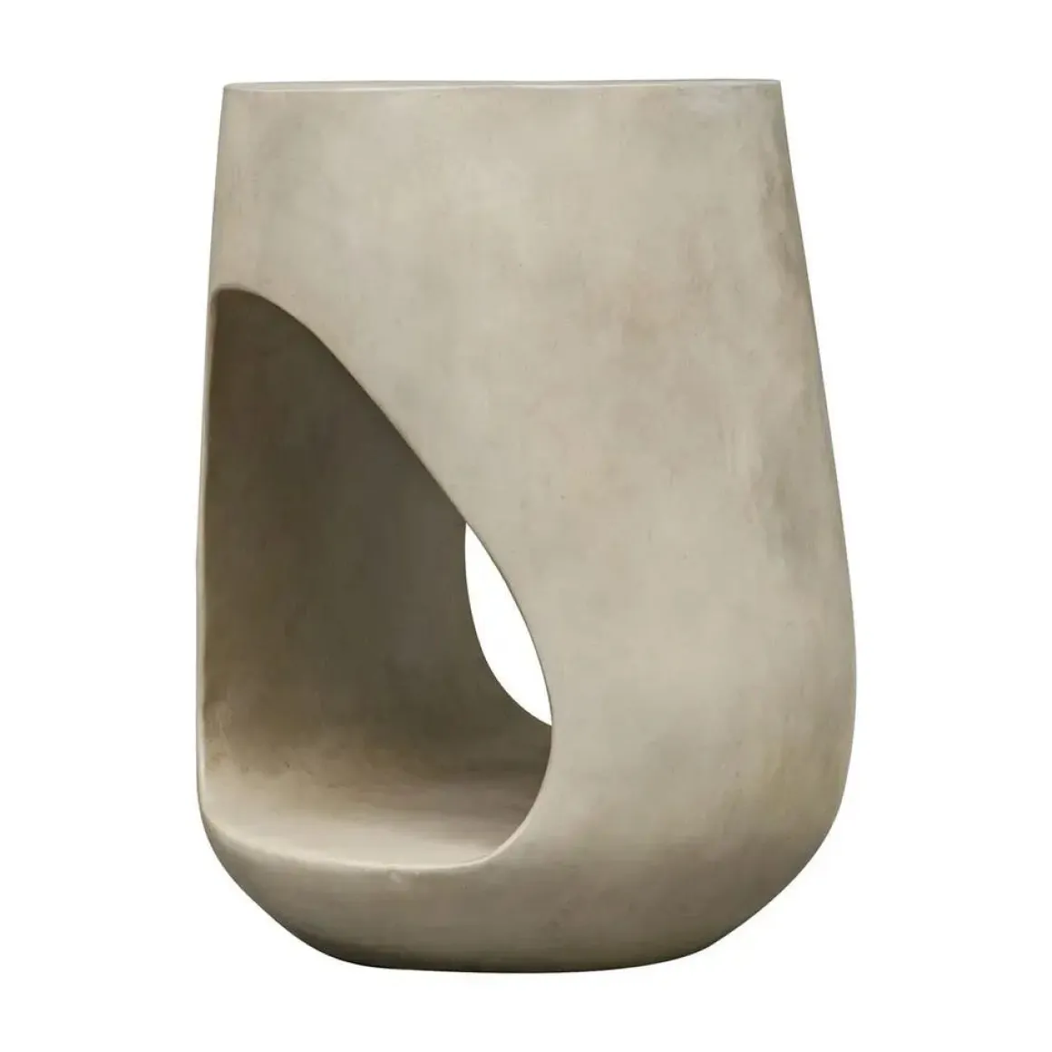 Lithos Outdoor Accent Table In Gray