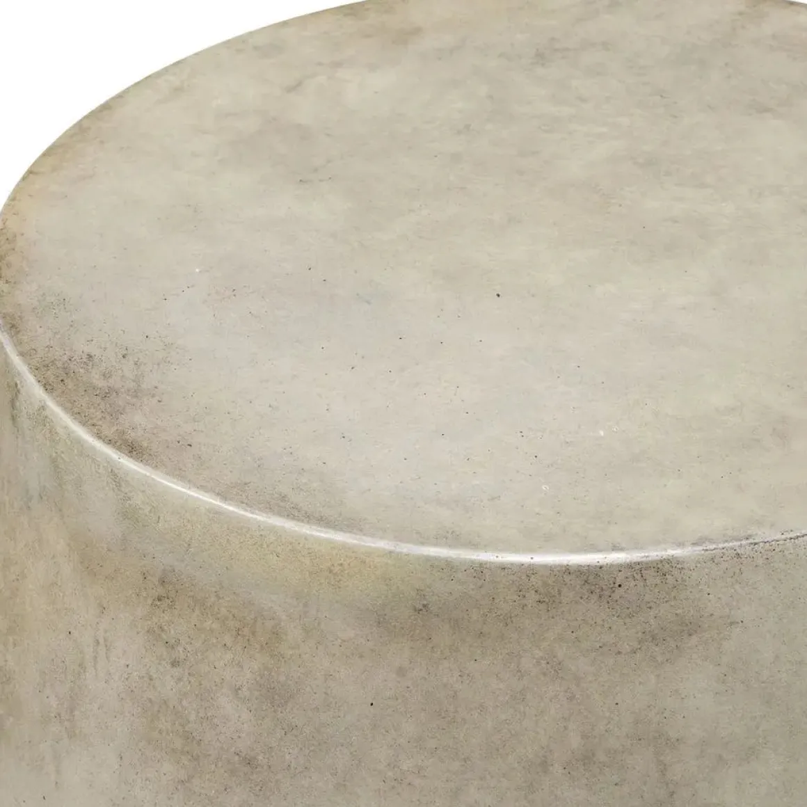 Lithos Outdoor Accent Table In Gray