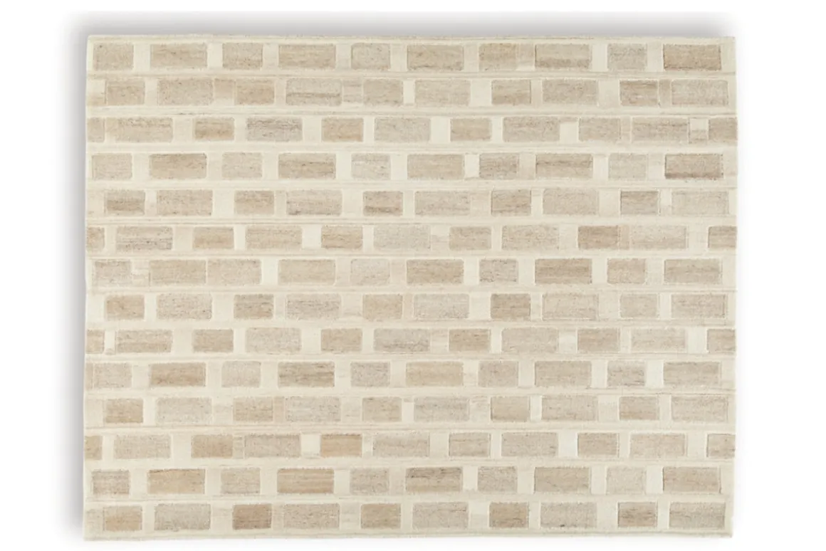 Lizgrove Rug In Tan/Brown/White, 5x7