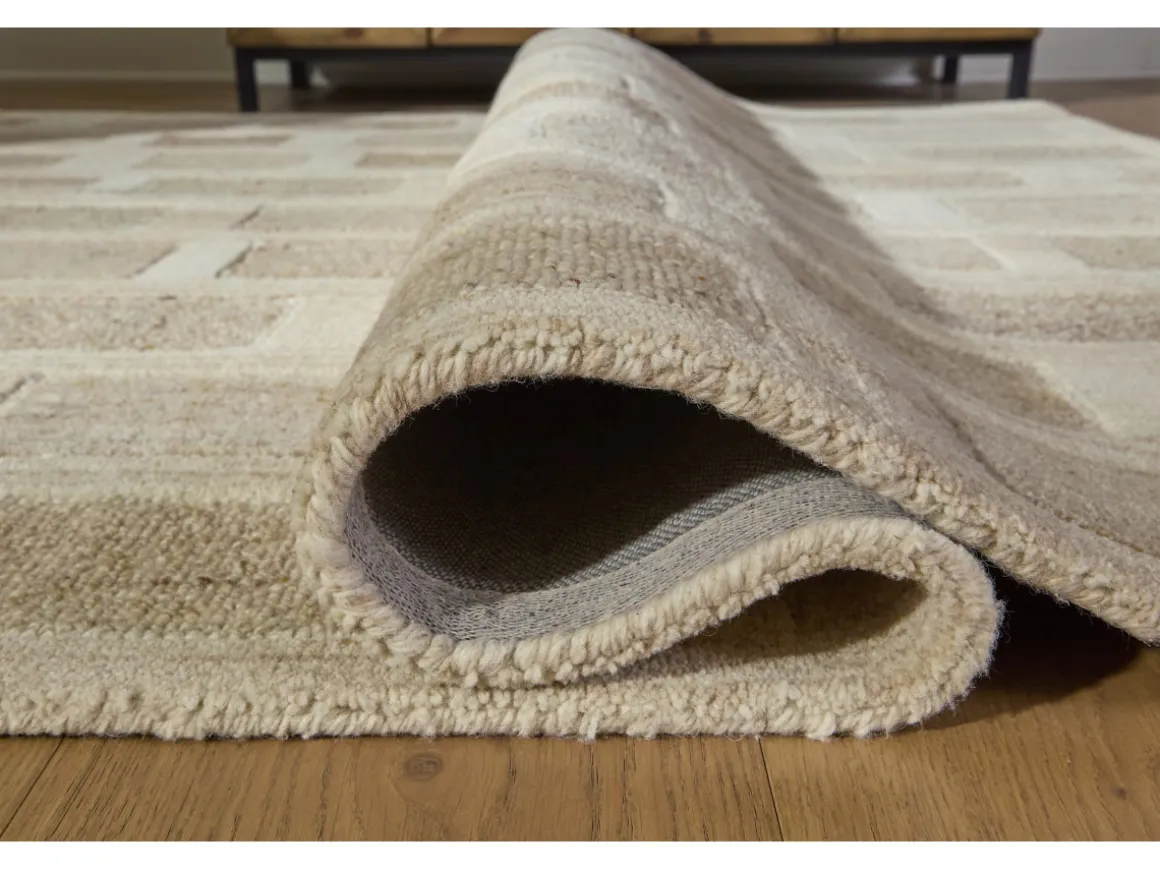 Lizgrove Rug In Tan/Brown/White, 5x7