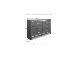 Lodanna Dresser In Gray