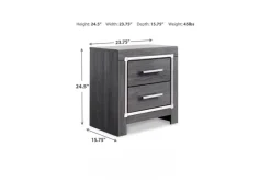 Lodanna Nightstand In Gray