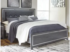 Lodanna Panel Bed In Gray, Full