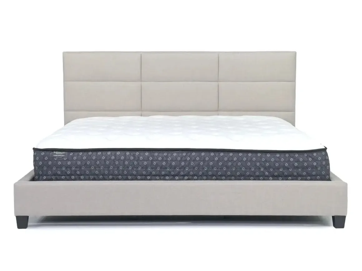 Loft 9 Upholstered Panel Bed In Sand, Twin
