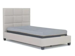 Loft 9 Upholstered Panel Bed In Sand, Twin
