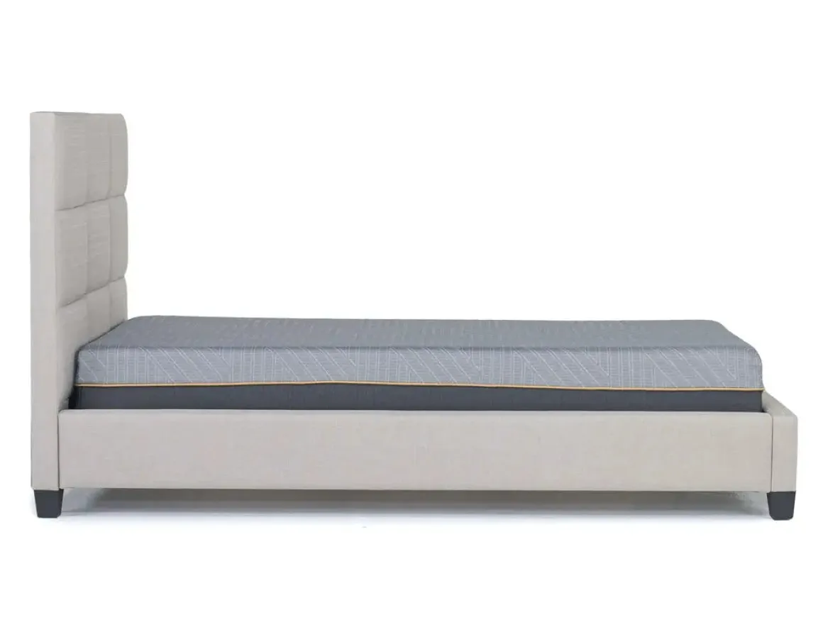 Loft 9 Upholstered Panel Bed In Sand, Twin