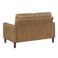 Lois Loveseat In Camel Brown