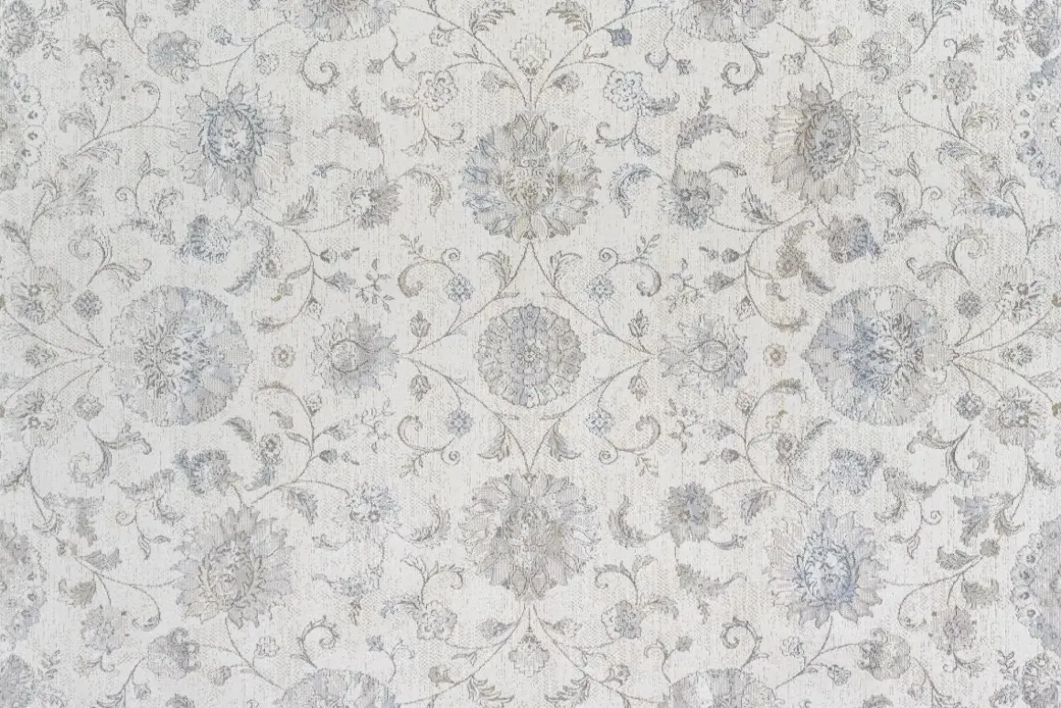 London Springs Rug In Ivory & Blue/Gray, 5’ X 7’