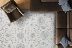 London Springs Rug In Ivory & Blue/Gray, 5’ X 7’