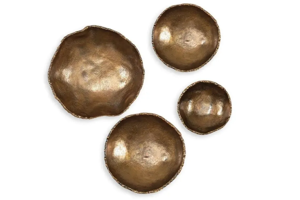Luckycoin Wall Art In Nickel, Set Of 4