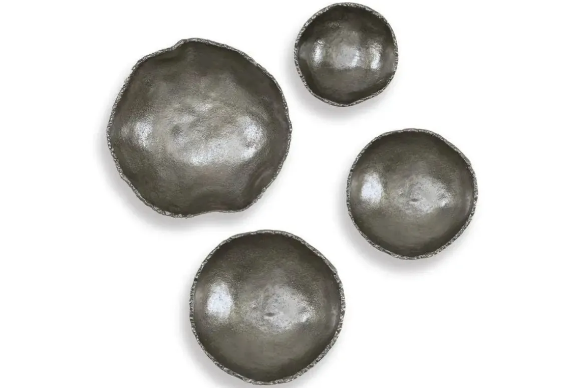 Luckycoin Wall Art In Nickel, Set Of 4