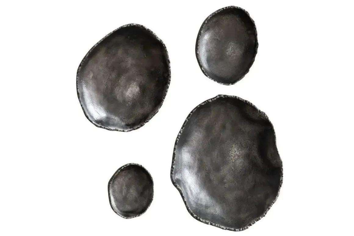 Luckycoin Wall Art In Nickel, Set Of 4