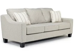Lucy Queen Sleeper Sofa W/ Mattress In Splash Charcoal