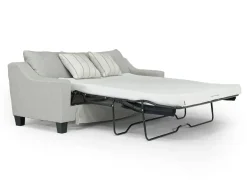 Lucy Queen Sleeper Sofa W/ Mattress In Splash Charcoal