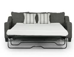 Lucy Queen Sleeper Sofa W/ Mattress In Splash Charcoal