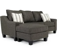 Lucy Reversible Sofa Chaise In Splash Charcoal