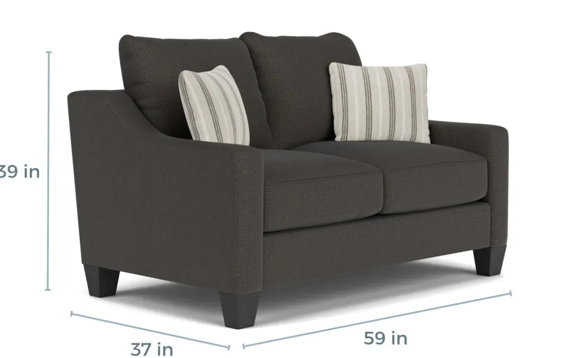 Lucy Sofa & Loveseat In Splash Linen