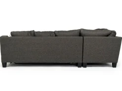 Lucy Tux Queen Sleeper Sectional In Splash Linen, Right Facing