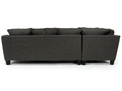 Lucy Tux Sofa Chaise Sectional In Splash Linen, Right Facing