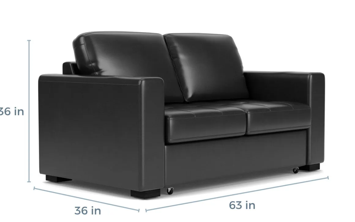 Luigi Full Sleeper Loveseat In Gray