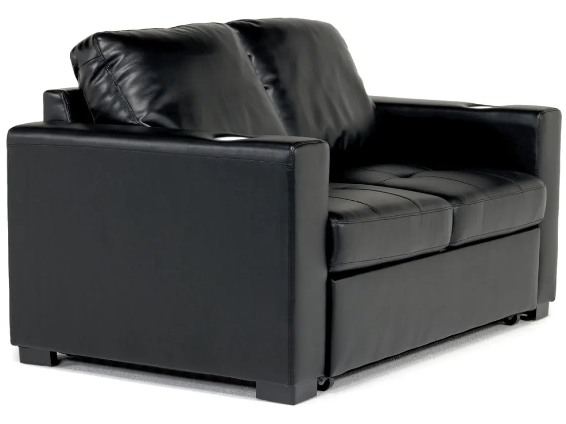 Luigi Full Sleeper Loveseat In Gray