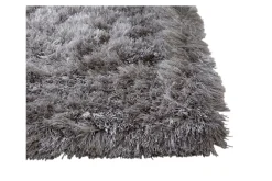 Luxe Shag Plush Rug In Gray, 5’ X 8’