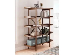 Lyncott Bookcase In Brown
