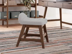 Lyncott Desk Chair In Brown/Light Gray