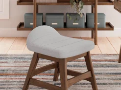 Lyncott Desk Chair In Brown/Light Gray