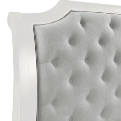 Lyndhurst Sleigh Bed W/ Storage In Vintage White, Queen