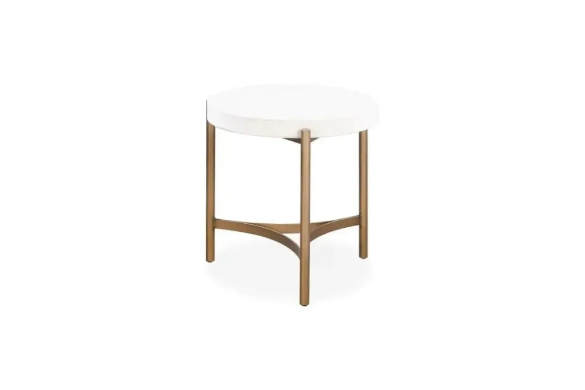 Lyon End Table In Ivory
