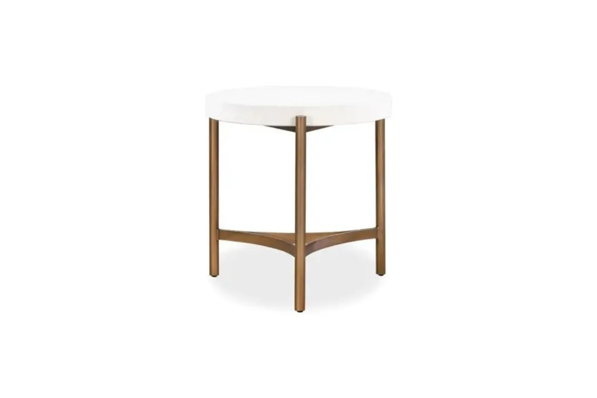 Lyon End Table In Ivory