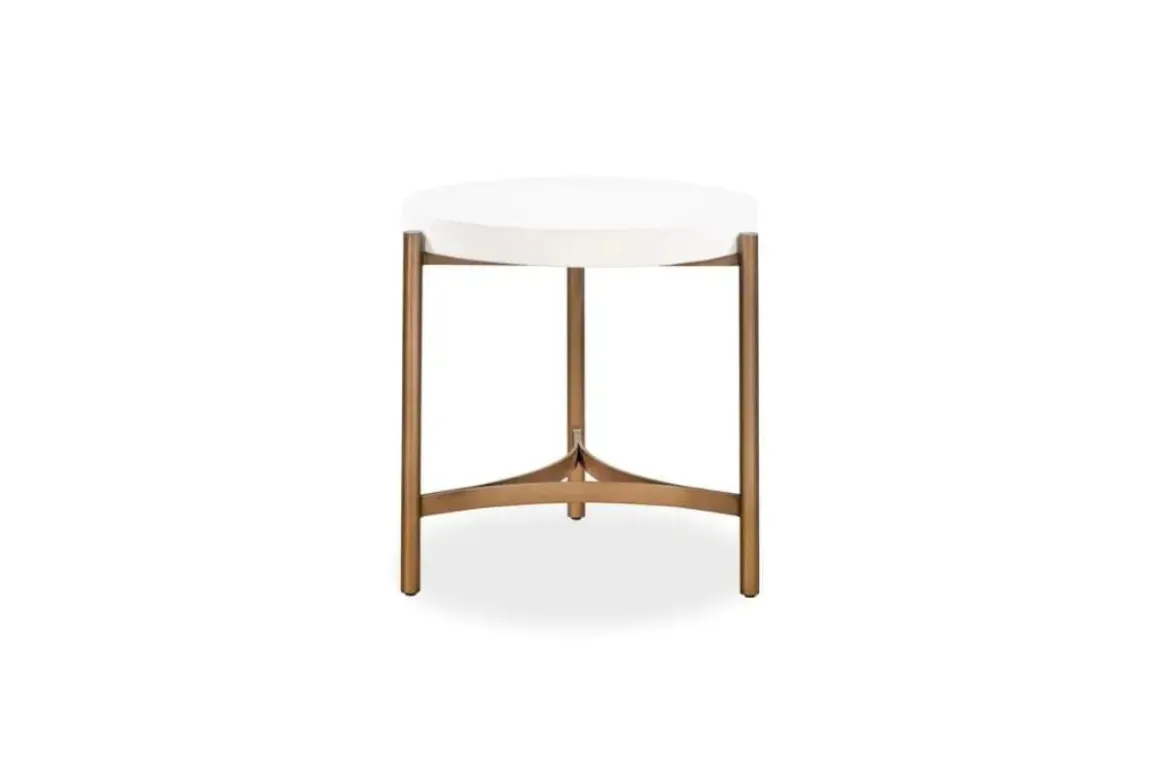 Lyon End Table In Ivory