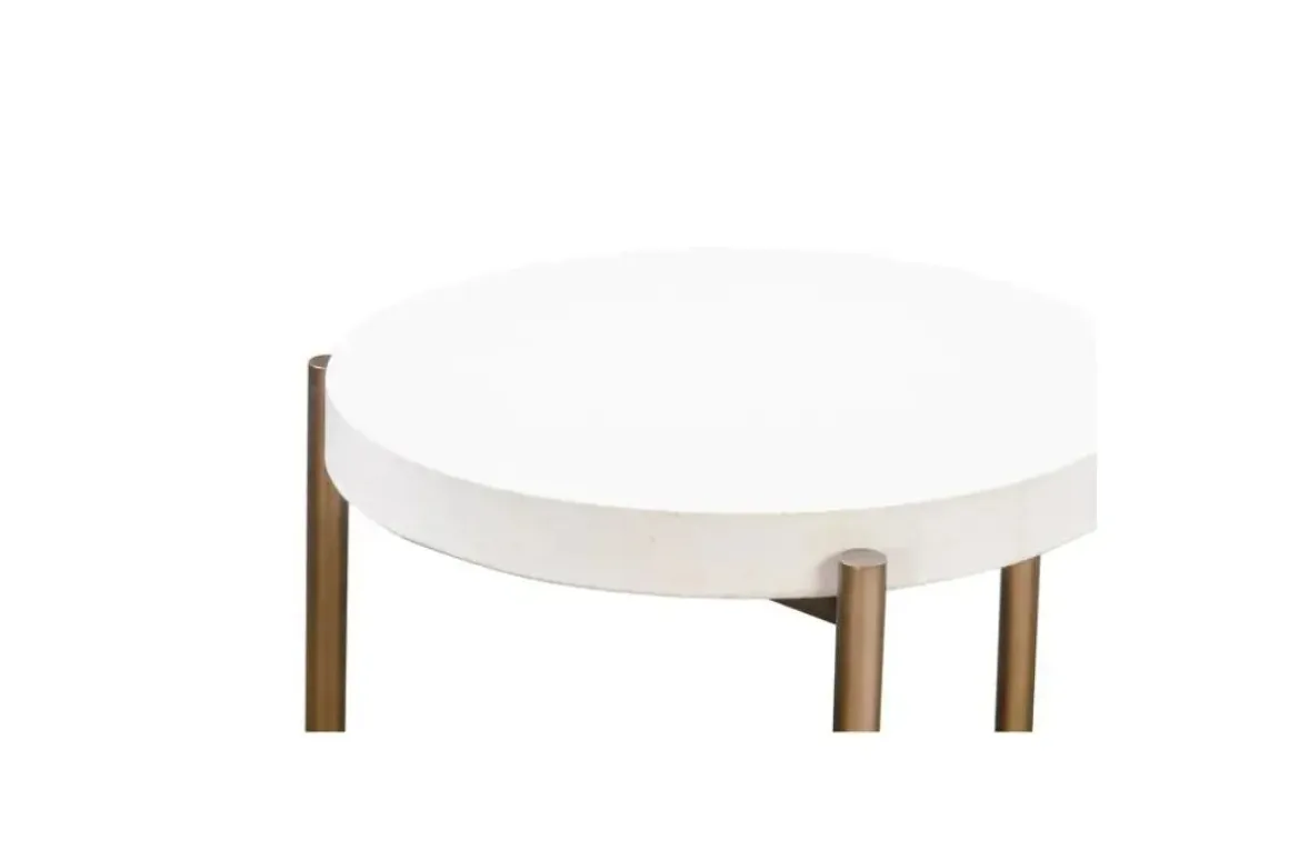 Lyon End Table In Ivory