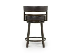 Madrid Counter Height Stool In Auburn & Brown, Swivel