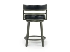Madrid Counter Height Stool In Auburn & Brown, Swivel