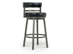 Madrid Swivel Barstool In Gray