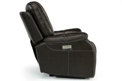 Malibu 3 Power Recliner In Chocolate Leather