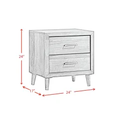 Malibu Nightstand In Walnut