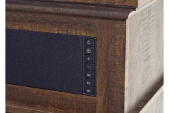 Manning Bluetooth Console W/ Fireplace Insert In White, 68 Inch